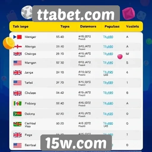tabela de jogos populares no ttabet.com